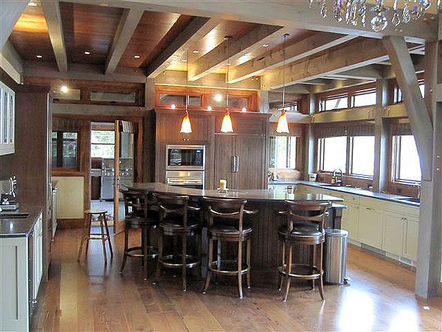 Samuelson Timberframe Design - timber frame kitchen design